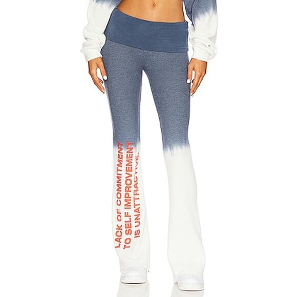 Boys Lie Pants - Boys Lie Pant Commitment Issues Sweatpant Cloud Wash Foldover Yoga Flare Thermal